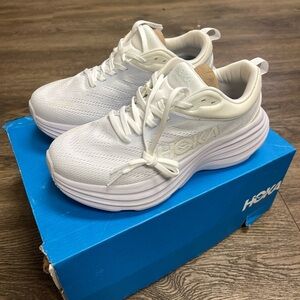 Hoka Bondi 8 White